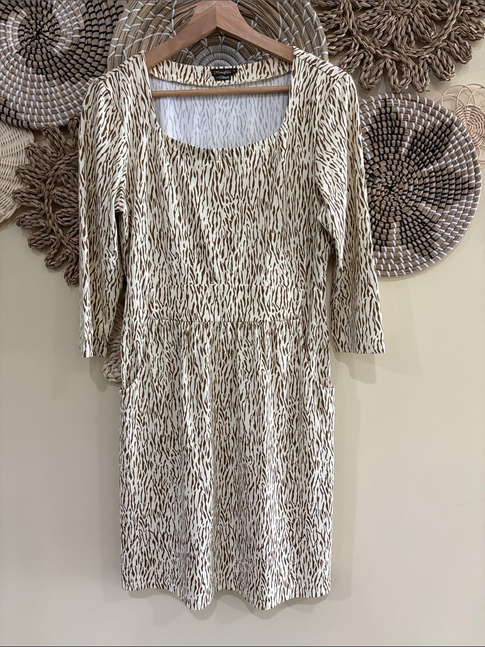 J. McLaughlin for Dillards midi dress. Medium. Has pockets. Catalina cloth.